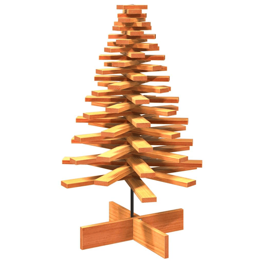 Árvore de Natal decorativa 100 cm pinho maciço castanho-mel
