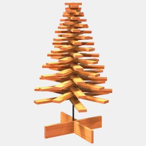 Árvore de Natal decorativa 100 cm pinho maciço castanho-mel