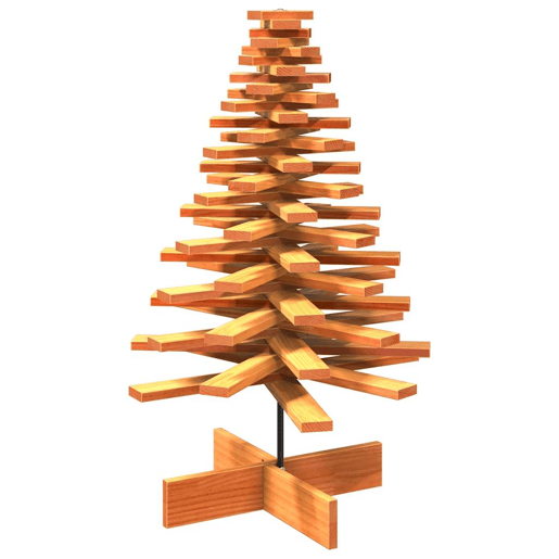 Árvore de Natal decorativa 100 cm pinho maciço castanho-mel