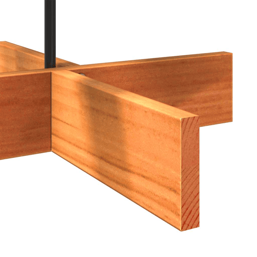 Árvore de Natal decorativa 100 cm pinho maciço castanho-mel
