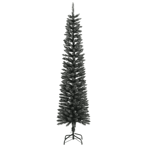 Árvore de Natal - Pinheiro de Natal artificial fina com suporte 240 cm PVC verde