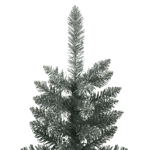 Árvore de Natal - Pinheiro de Natal artificial fina com suporte 240 cm PVC verde