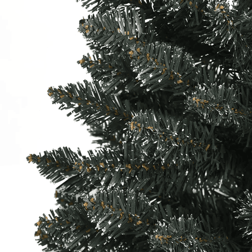 Árvore de Natal - Pinheiro de Natal artificial fina com suporte 240 cm PVC verde