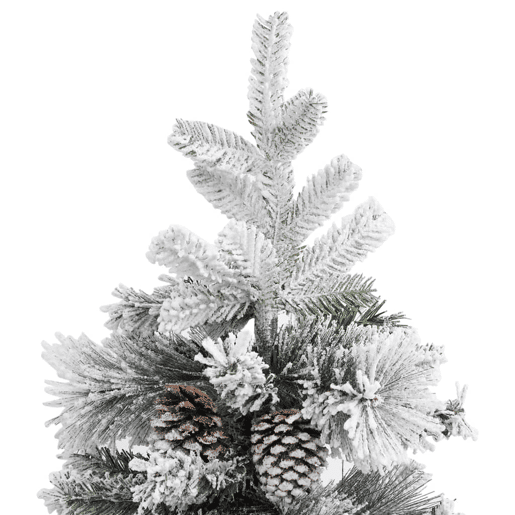 Árvore de Natal - Pinheiro de Natal c flocos de neve e pinhas 225 cm PVC e PE