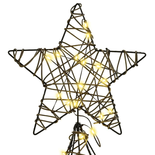 Árvore de Natal - Pinheiro de Natal com 240 LEDs Branco quente 180 cm Vime Árvore de Natal - Pinheiro de Natal com 240 LEDs Branco quente 180 cm Vime
