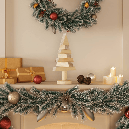 Árvores de Natal - Pinheiro de Natal decorativas 2pcs 30 cm madeira de pinho maciça Árvores de Natal - Pinheiro de Natal decorativas 2pcs 30 cm madeira de pinho maciça