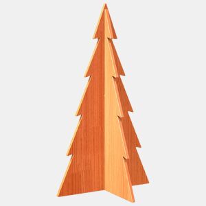 Árvore de Natal decorativa 80 cm pinho maciço castanho-mel