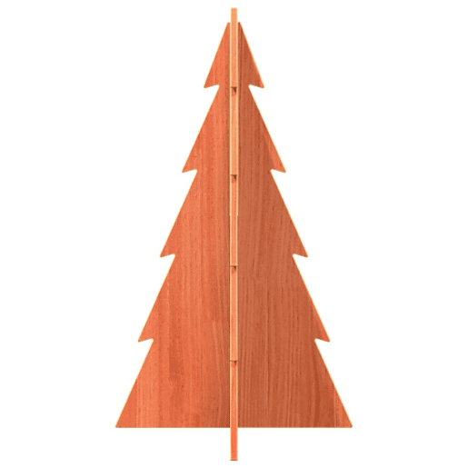 Árvore de Natal decorativa 80 cm pinho maciço castanho-mel Árvore de Natal decorativa 80 cm pinho maciço castanho-mel