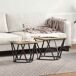 Conjunto De Mesas Auxiliares 50x50 Conjunto De Mesas Auxiliares 50x50 Gris