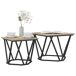 Conjunto De Mesas Auxiliares 50x50 Conjunto De Mesas Auxiliares 50x50 Gris