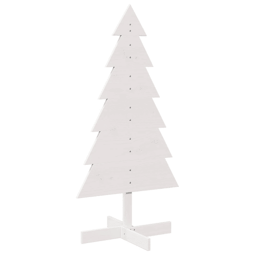 Árvore de Natal - Pinheiro de Natal decorativa 120cm madeira de pinho maciça branco Árvore de Natal - Pinheiro de Natal decorativa 120cm madeira de pinho maciça branco
