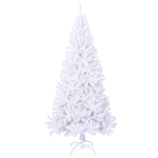 Árvore de Natal - Pinheiro de Natal artificial com ramos grossos 240 cm PVC branco