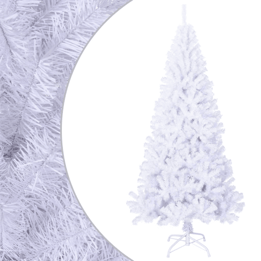 Árvore de Natal - Pinheiro de Natal artificial com ramos grossos 240 cm PVC branco