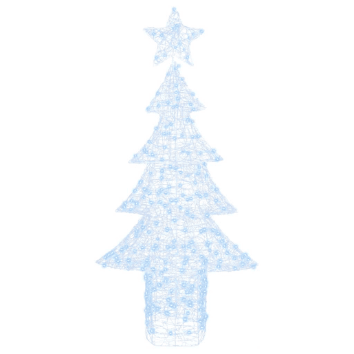 Árvore de Natal - Pinheiro de Natal com 240 LEDs Branco frio 180 cm Acrílo