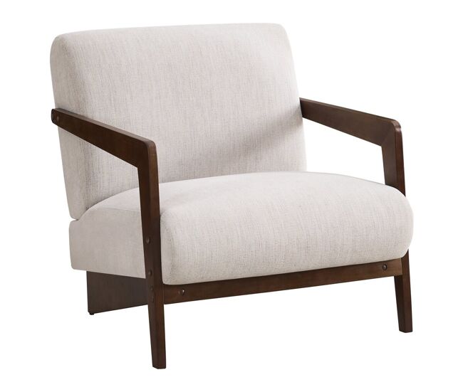 Sillón escandinavo de madera «lena» - 71 x 80 x 74 cm - beige