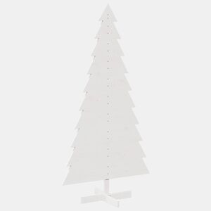 Árvore Natal - Pinheiro de Natal decorativa 180 cm madeira de pinho maciça branco