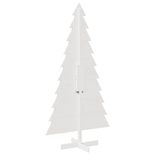 Árvore Natal - Pinheiro de Natal decorativa 180 cm madeira de pinho maciça branco
