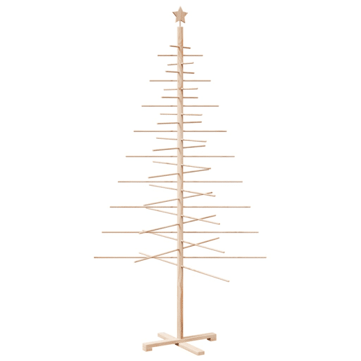 Árvore de Natal - Pinheiro de Natal decorativa 210 cm madeira de pinho maciça