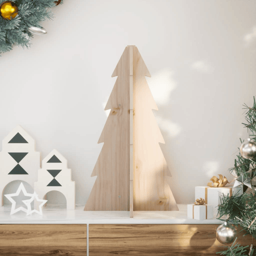 Árvore de Natal - Pinheiro de Natal decorativa 69,5 cm madeira de pinho maciça Árvore de Natal - Pinheiro de Natal decorativa 69,5 cm madeira de pinho maciça