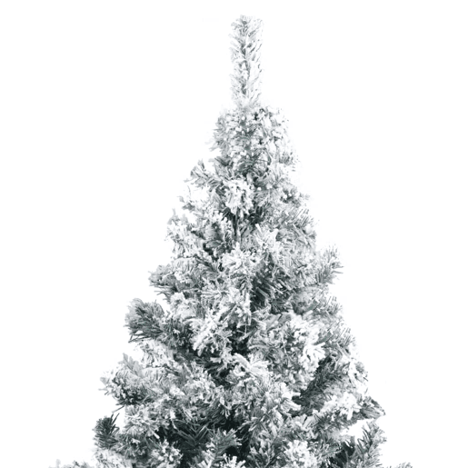 Árvore de Natal - Pinheiro de Natal artificial c flocos de neve 210 cm PVC verde Árvore de Natal - Pinheiro de Natal artificial c flocos de neve 210 cm PVC verde