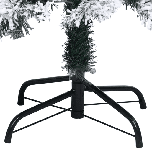 Árvore de Natal - Pinheiro de Natal artificial c flocos de neve 210 cm PVC verde Árvore de Natal - Pinheiro de Natal artificial c flocos de neve 210 cm PVC verde
