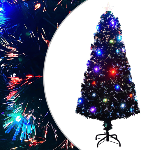 Árvore de Natal pré-iluminada c suporte 150 cm fibra ótica Árvore de Natal pré-iluminada c suporte 150 cm fibra ótica