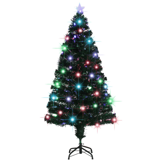 Árvore de Natal pré-iluminada c suporte 150 cm fibra ótica Árvore de Natal pré-iluminada c suporte 150 cm fibra ótica