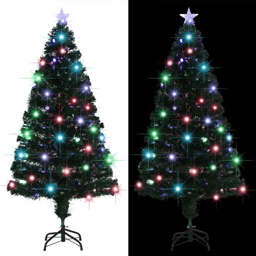 Árvore de Natal pré-iluminada c suporte 150 cm fibra ótica Árvore de Natal pré-iluminada c suporte 150 cm fibra ótica