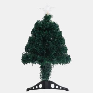 Árvore de Natal pré-iluminada c suporte 64 cm fibra ótica