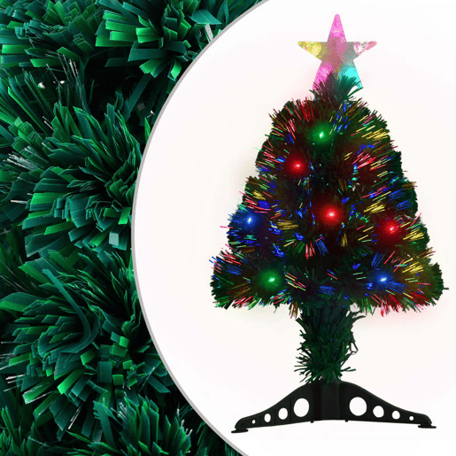 Árvore de Natal pré-iluminada c suporte 64 cm fibra ótica Árvore de Natal pré-iluminada c suporte 64 cm fibra ótica