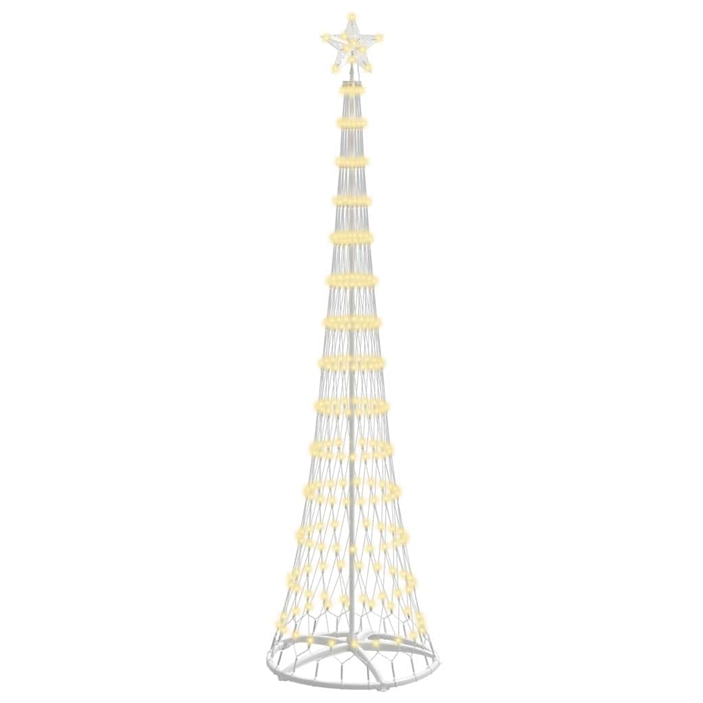árbol de navidad - árbol navideño led con 290 led cálido 70 x 70 x 250 cm metal