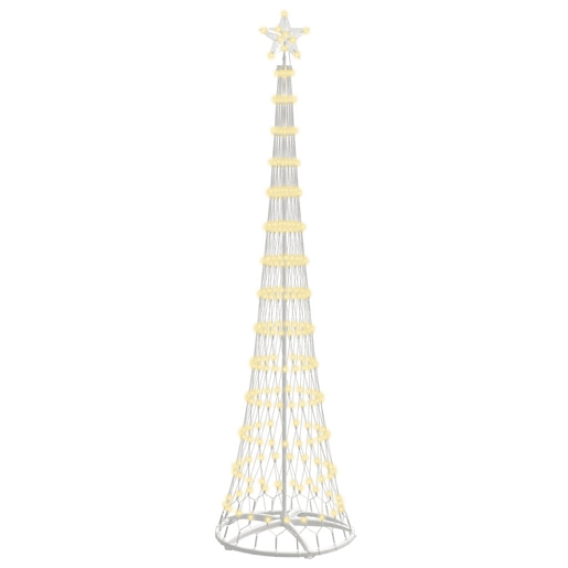 Árvore de Natal - Pinheiro de Natal LED Branco quente 70 x 70 x 250 cm Metal