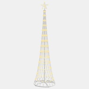 Árvore de Natal - Pinheiro de Natal LED Branco quente 70 x 70 x 250 cm Metal