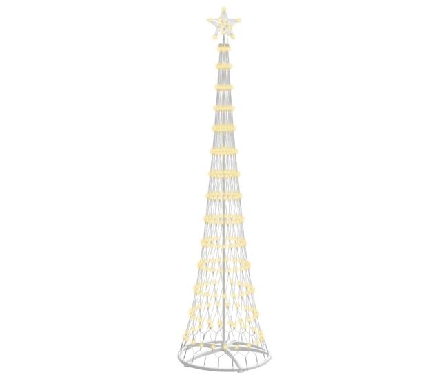 árbol de navidad - árbol navideño led con 290 led cálido 70 x 70 x 250 cm metal