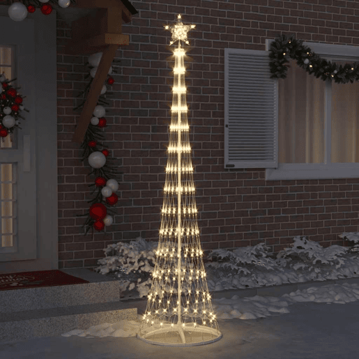 Árvore de Natal - Pinheiro de Natal LED Branco quente 70 x 70 x 250 cm Metal
