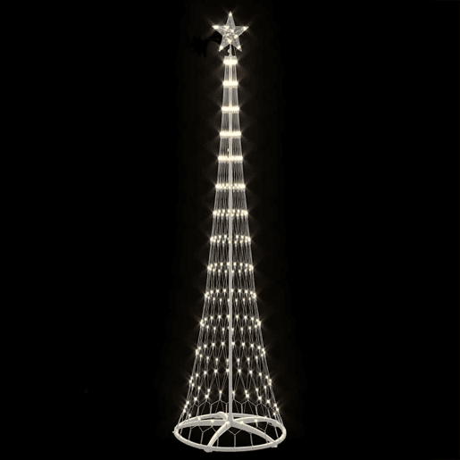 Árvore de Natal - Pinheiro de Natal LED Branco quente 70 x 70 x 250 cm Metal