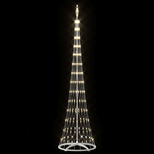 Árvore de Natal - Pinheiro de Natal LED Branco quente 70 x 70 x 250 cm Metal