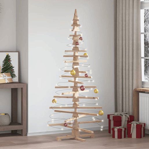 Árvore de Natal - Pinheiro de Natal decorativa 180 cm madeira de pinho maciça