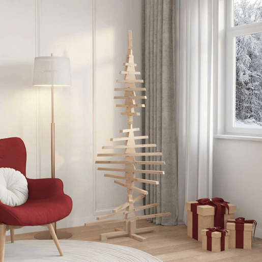 Árvore de Natal - Pinheiro de Natal decorativa 180 cm madeira de pinho maciça