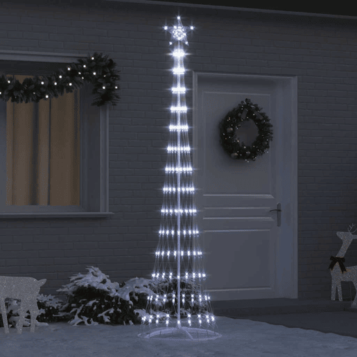 Árvore de Natal - Pinheiro de Natal LED Branco frio 70 x 70 x 250 cm Metal