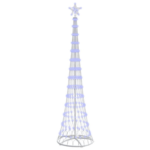 Árvore de Natal - Pinheiro de Natal LED com 290 LEDs Azul 70 x 70 x 250 cm Metal