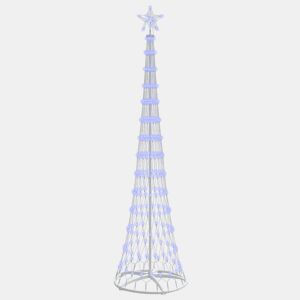 Árvore de Natal - Pinheiro de Natal LED com 290 LEDs Azul 70 x 70 x 250 cm Metal