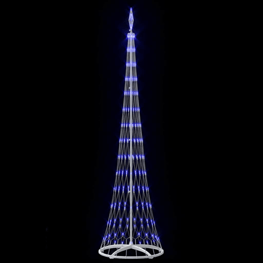 Árvore de Natal - Pinheiro de Natal LED com 290 LEDs Azul 70 x 70 x 250 cm Metal