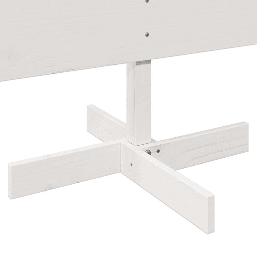 Árvore de Natal - Pinheiro de Natal decorativa 150cm madeira de pinho maciça branco