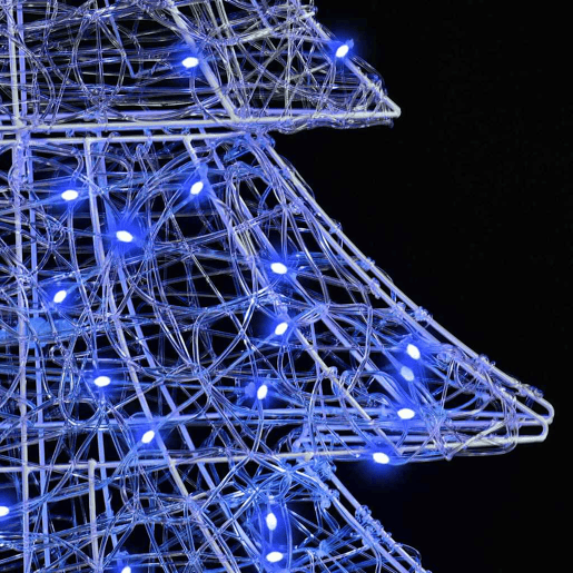 Árvore de Natal - Pinheiro de Natal com 160 LEDs Azul 150 cm Acrílo