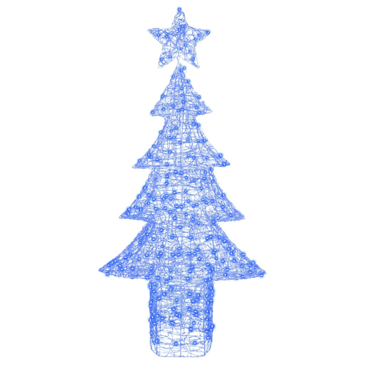 Árvore de Natal - Pinheiro de Natal com 240 LEDs Azul 180 cm Acrílo