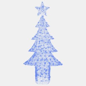 Árvore de Natal - Pinheiro de Natal com 240 LEDs Azul 180 cm Acrílo