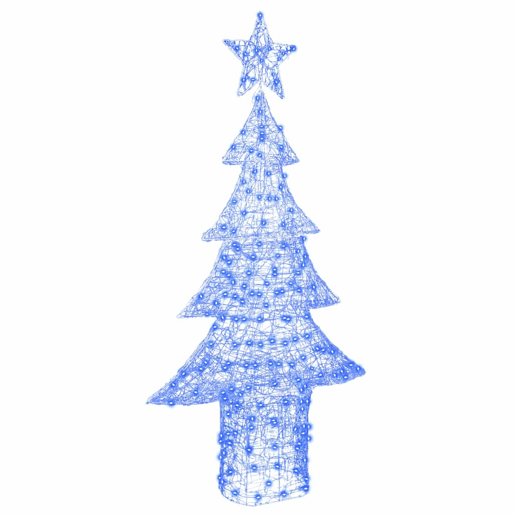 Árvore de Natal - Pinheiro de Natal com 240 LEDs Azul 180 cm Acrílo
