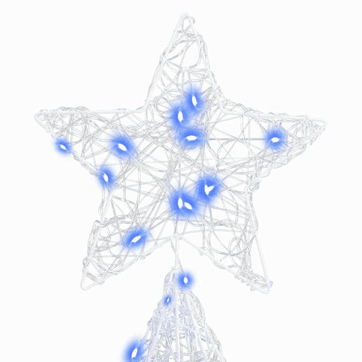 Árvore de Natal - Pinheiro de Natal com 240 LEDs Azul 180 cm Acrílo