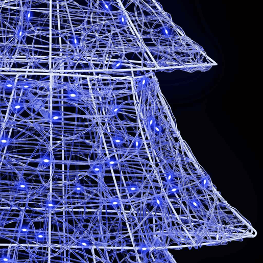 Árvore de Natal - Pinheiro de Natal com 240 LEDs Azul 180 cm Acrílo